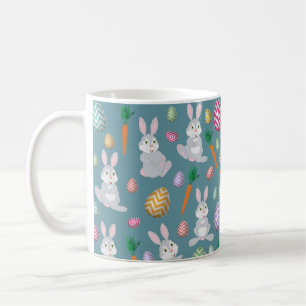 Mug Bleu mignon lapin lapin Motif