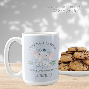 Mug Bleu mignon promu à Grand-mère Grossesse