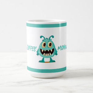 Mug Bleu/monstre/enfant/halloween