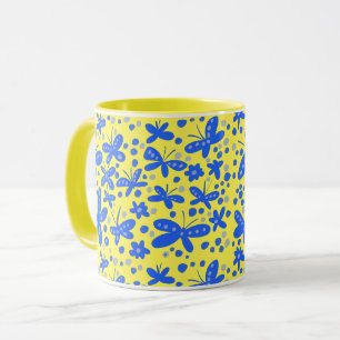 Mug Bleu papillon
