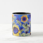 Bleu pour vous tournesols