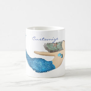 Mug Bleu-queue Sirène nager Thunder_Cove