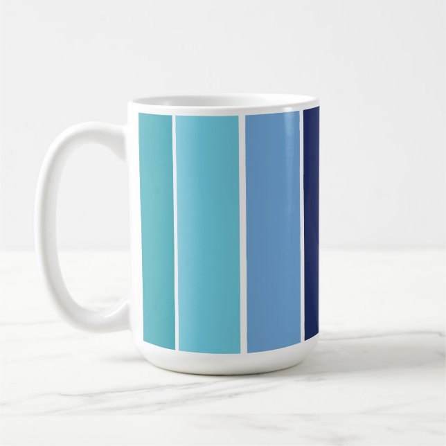 Mug Bleu rayé (Gauche)