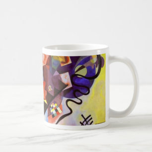 Mug Bleu rouge jaune Kandinsky peinture Abstraite
