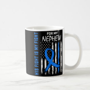 Mug Bleu Sa lutte est ma lutte Conscience du diabète C