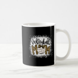 Mug Bleu Volleyball Maman Leopard Fun Ball Maman Mothe