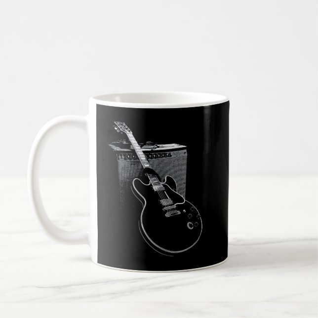 Mug Bleus légendaire Guitare et Amp (Gauche)