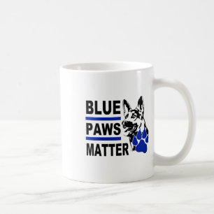 Mug Bleus Paws ; Chien de police ; Sticker