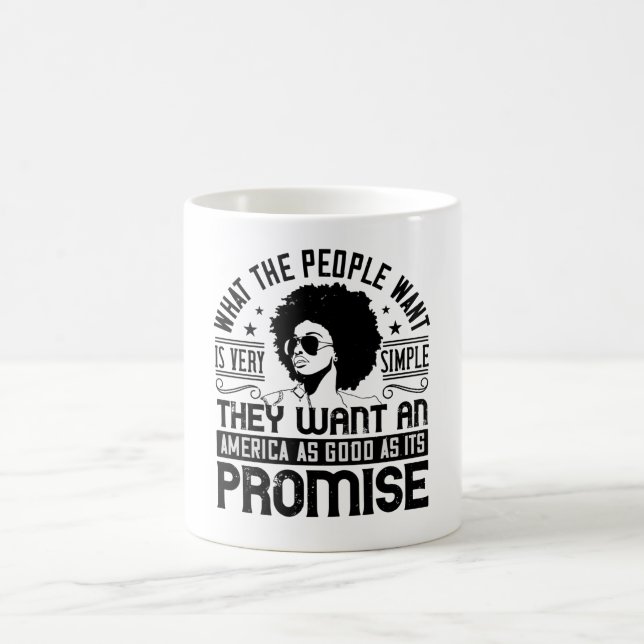 Mug BLM - L'Amérique aussi bonne que sa promesse (Centre)