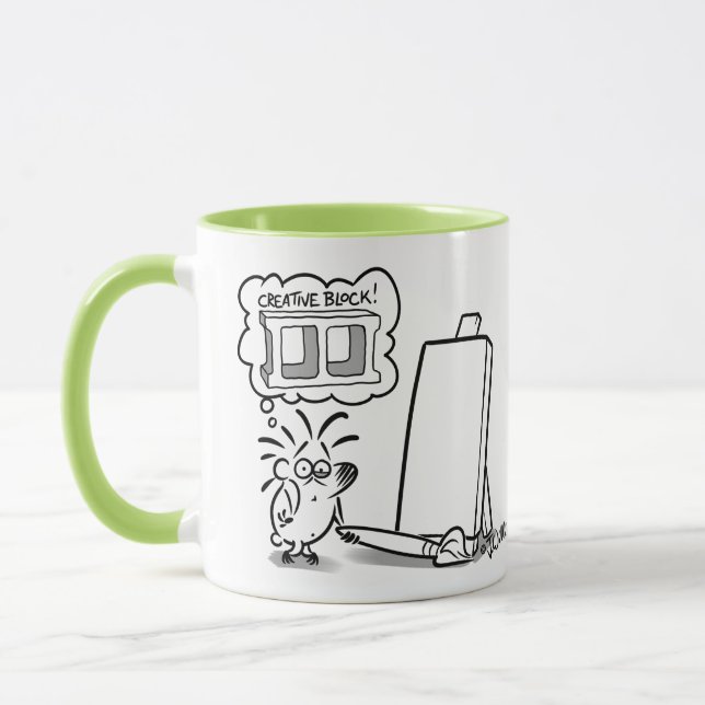 Mug BLOC CRÉATIF par Jeff Willis Art (Gauche)