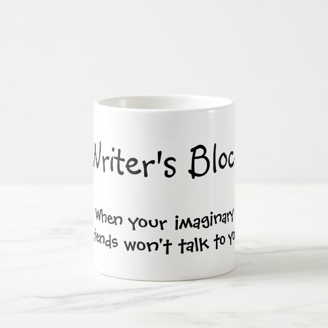 Mug Bloc de l'écrivain - Quand vos amis imaginaires MU (Centre)