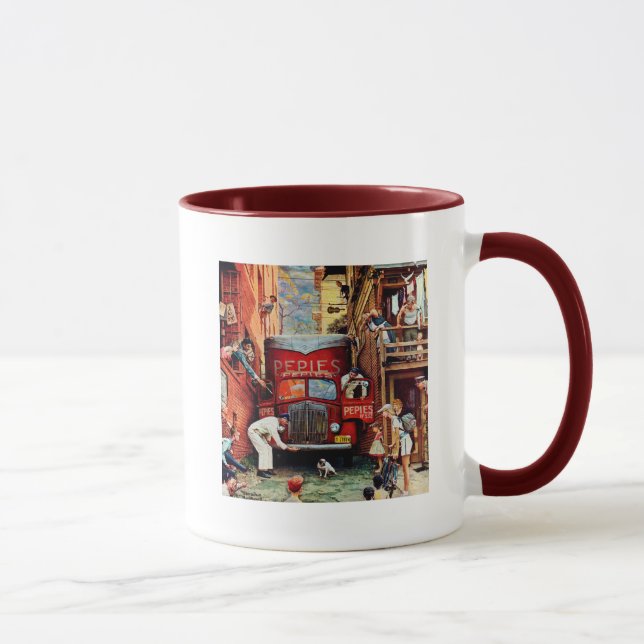 Mug Bloc routier par Norman Rockwell (Droite)