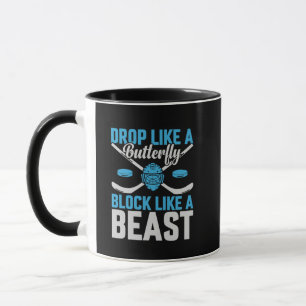 Mug Blocage de but de hockey comme une bête