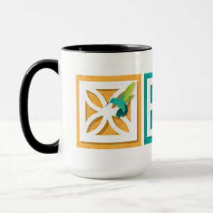 Mug Blocs De Brise Du Milieu Du Siècle Avec Boutons
