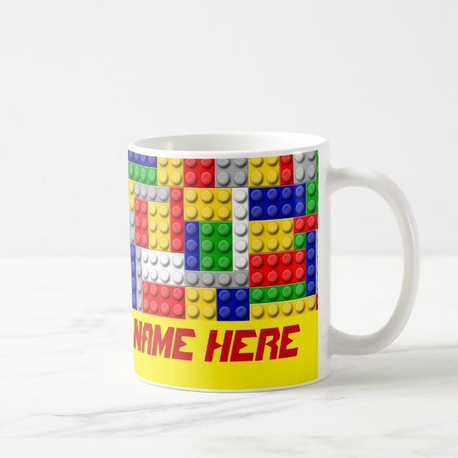 Mug Blocs de construction Couleur primaire Personnalis (Droite)