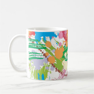 Mug Blocs et lamelles de peinture colorés