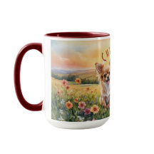 Blond Chihuahua et Pup Farm Sunrise