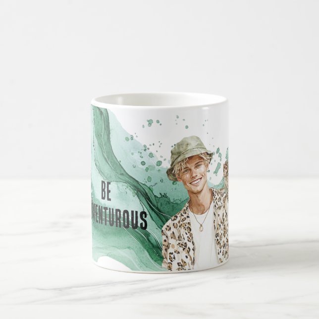 Mug Blond Guy with Monkey (Centre)