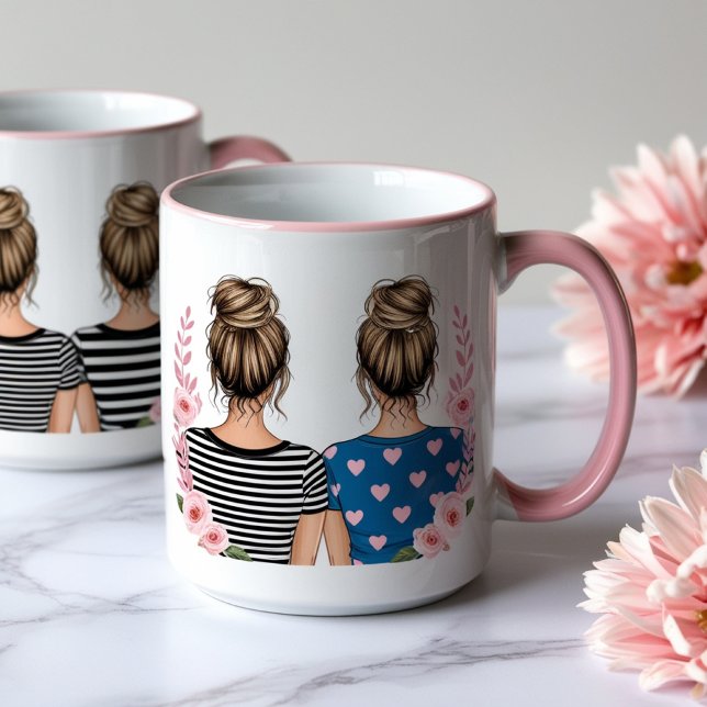 Mug Blonde Élégante : Une vue arrière de cheveux compl (Créateur téléchargé)