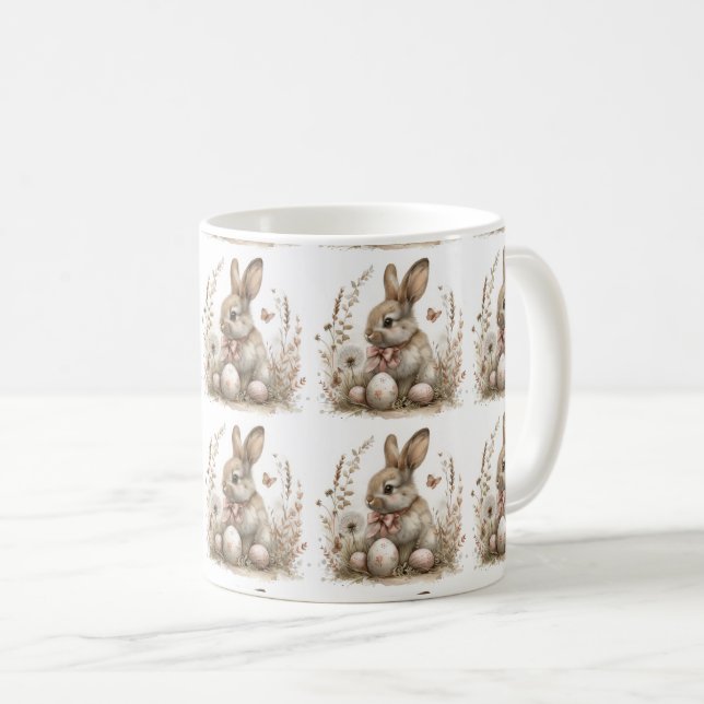 Mug Blooms & Bunnies : Pâques lunaires (Devant droit)