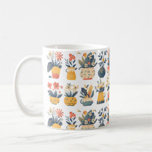 Mug Blooms Whimsical dans des pots vibrants