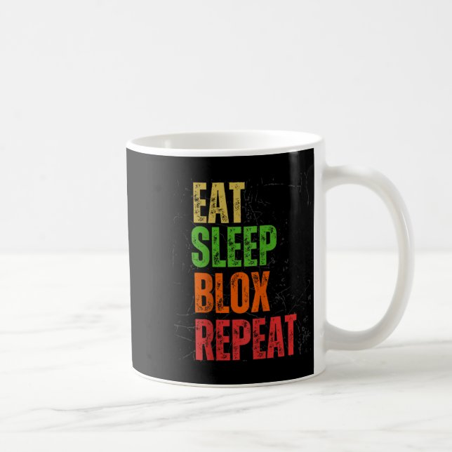 Mug Blox Gaming Tee, Eat Sleep Blox Repeat, Kids Gamin (Droite)