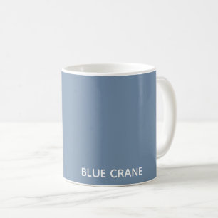 Mug Blue Crane bleu color