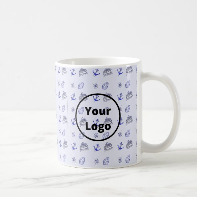 Mug Blue cruise business pattern (Droite)