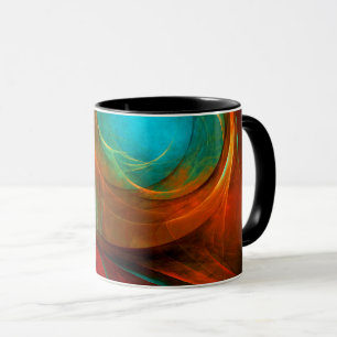 Mug Blue Eye Moderne Abstrait Art Cool Motif #16