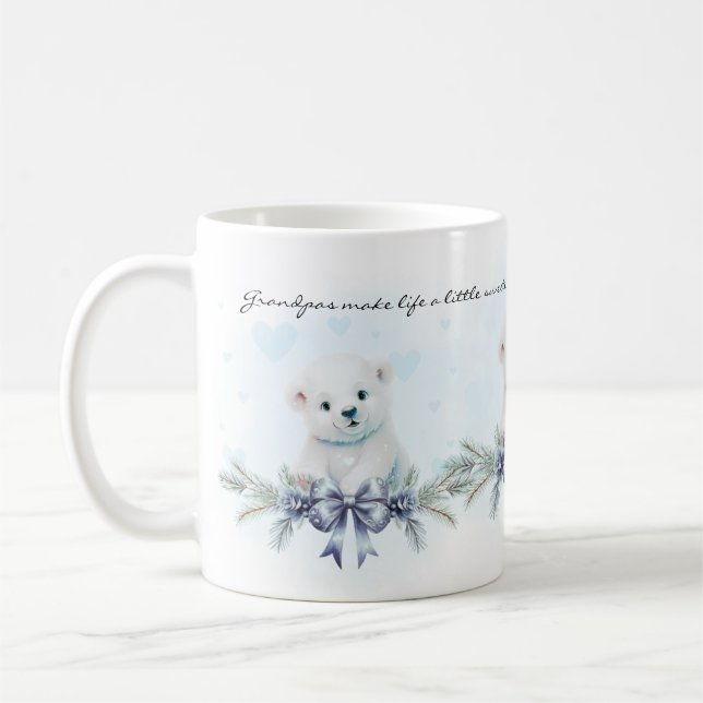 Mug Blue Grandpas rend la vie plus douce Grossesse Rév (Gauche)