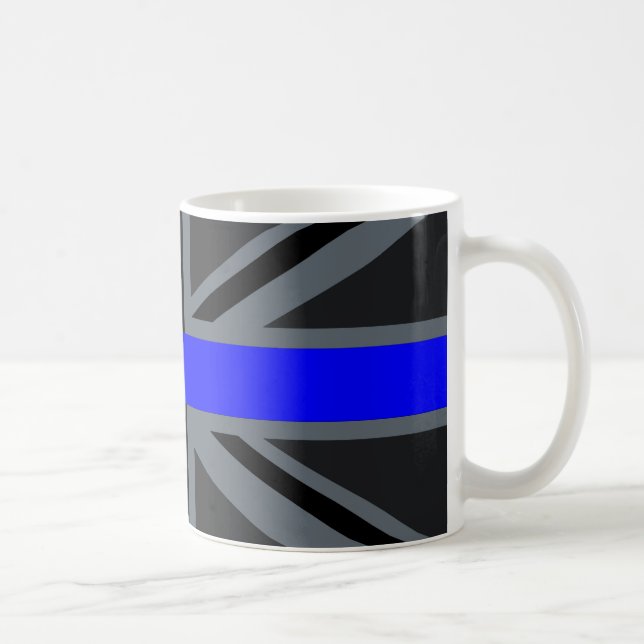 Mug Blue Line mince Union Jack (Droite)