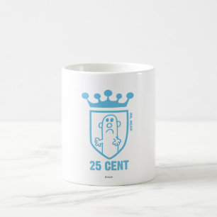 Mug Blue M. Mean Crest & Crown