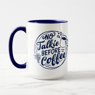Mug Blue No Talkie Avant Café