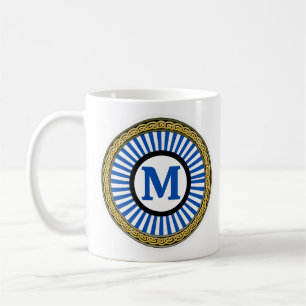 Mug - Blue - Personalized - Add Initial