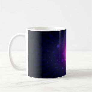 Mug Blue Purple Space Galaxy étoiles Abstrait