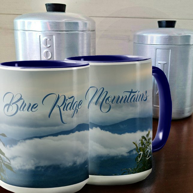 Mug Blue Ridge Mountains Personnalisable Photographie (Créateur téléchargé)