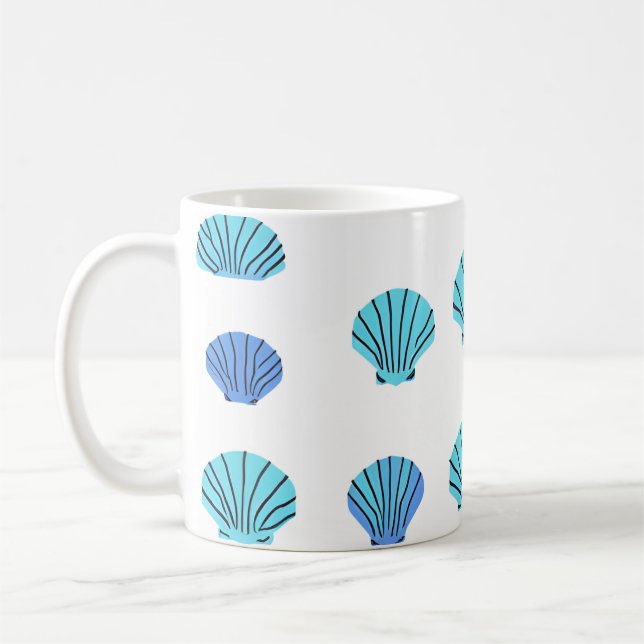 Mug Blue seashell (Gauche)