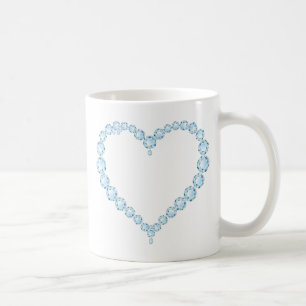 Mug Blue Topaz Gem Heart