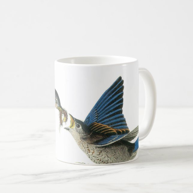 Mug Bluebird de l'Est par Audubon (Devant droit)