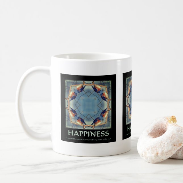 Mug Bluebird Of Happiness Citation Inspirante (Avec donut)