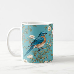 Mug Bluebird William Morris Inspiré Turquois