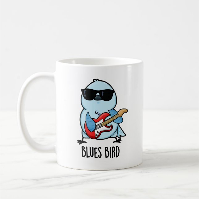 Mug Blues Bird Funny Bluebird Pun (Gauche)