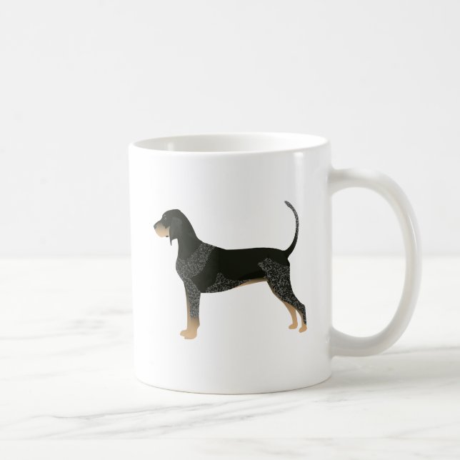 Mug Bluetick Coonhound Basic Breed Conception personna (Droite)