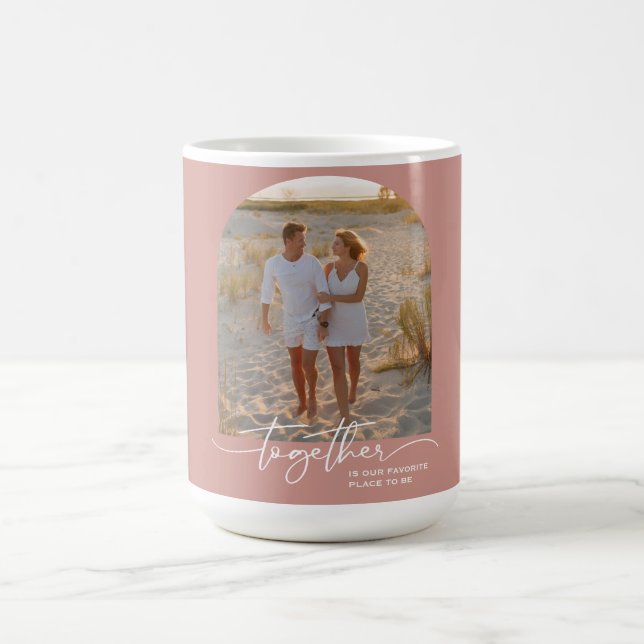 Mug Blush Pink Together Typography Couple Valentine (Centre)