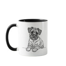 Boarder Terrier Propriétaire Amoureux des chiens M
