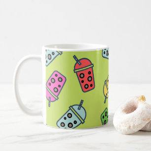 Mug Boba Bubble Tea Motif