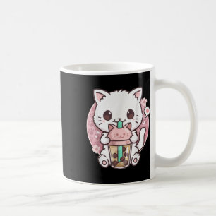 Mug Boba Chat Boba Thé Buble Thé Kawaii Anime Chat Kaw