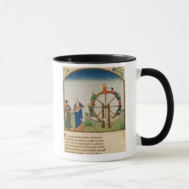Mug Boethius avec la roue de la fortune (Droite)