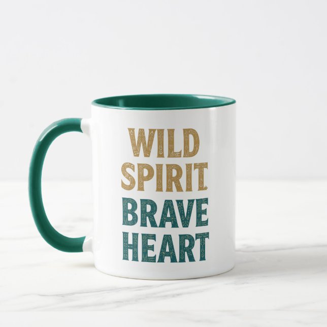 Mug Boho Adventure Wild Spirit Brave Heart (Gauche)