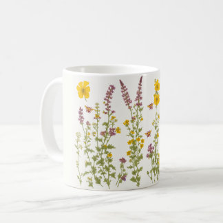 Mug Boho Anglais fleur sauvage meilleure grand-mère ja